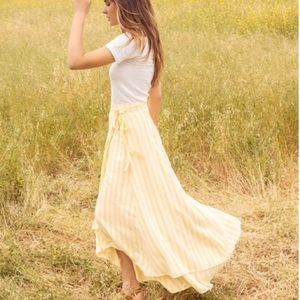 Christy Dawn James Skirt, Buttercup Stripe, XS